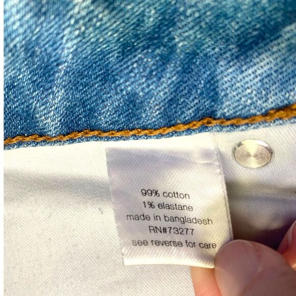 Elizabeth and James Women's‎ The Vintage Straight Jeans Size 27 Retro Light Wash - Picture 6 of 11